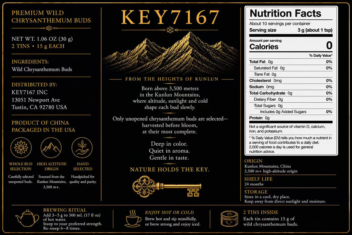 KEY7167 Premium Hangbai Chrysanthemum Tea Buds